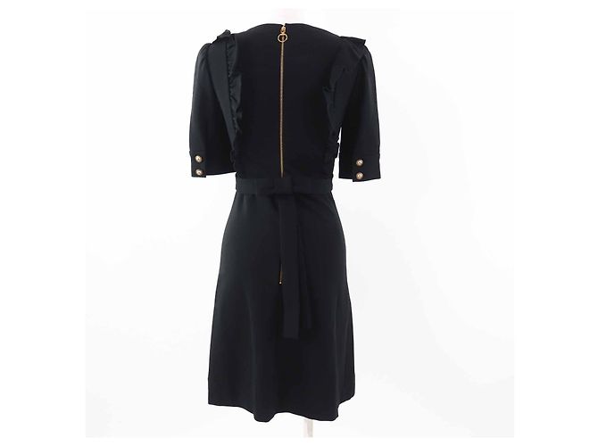 Gucci One Piece Rayon Kleid Schwarz - Ansicht 4