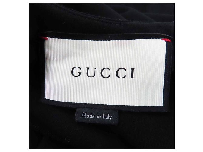 Gucci One Piece Rayon Kleid Schwarz - Ansicht 9