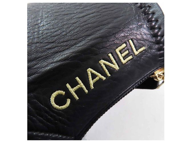 Timeless Botas de couro COCO Mark da Chanel Preto Dourado - vista 6