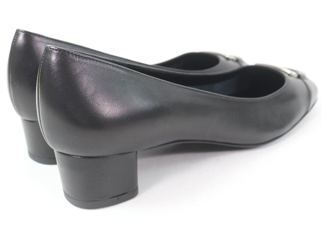 Pumps in pelle Gancini Salvatore Ferragamo Nero - vista 2
