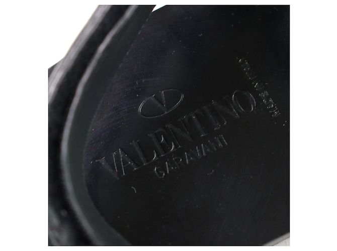 Sandali in pelle con cinturino Rockstud di Valentino Garavani Nero - vista 8