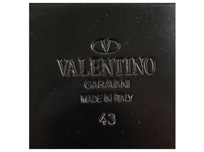 Sandali in pelle con cinturino Rockstud di Valentino Garavani Nero - vista 9
