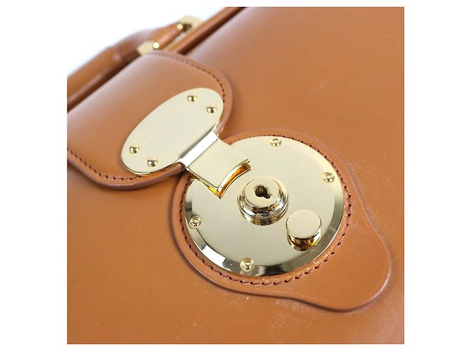 Autre Marque CIMABUE Bolsa Alexander Dulles de cuero de brida Bolsa de negocios Bronce Camello - vista 8