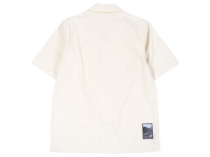 Camisa de algodón con estampado de espiga Jil Sander+ Beige Crudo - vista 3