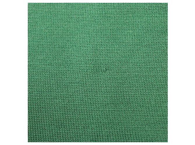 Hermès Wollstrick mit H-Stickerei Grün - Ansicht 10