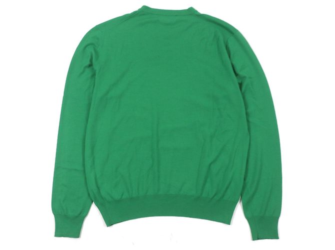 Hermès Wollstrick mit H-Stickerei Grün - Ansicht 3