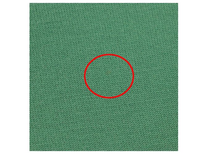 Hermès Wollstrick mit H-Stickerei Grün - Ansicht 9