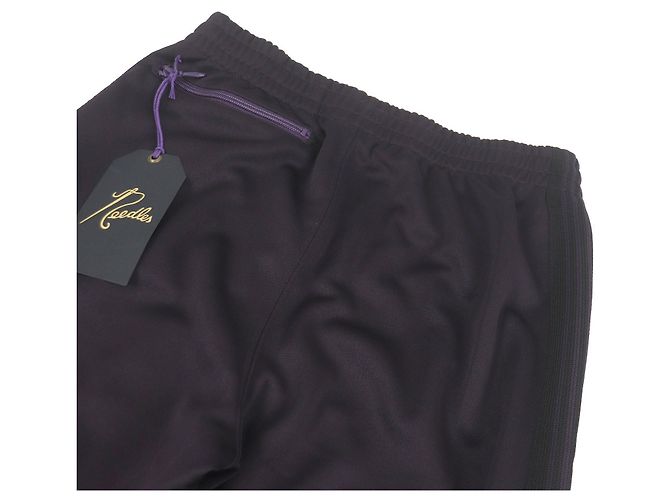 Autre Marque Calças de jersey com bordado de logo Needles Roxo - vista 4