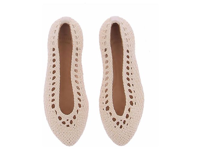 SéZane Beige Rafia 'Low Ania' Ballerinas - Ansicht 6