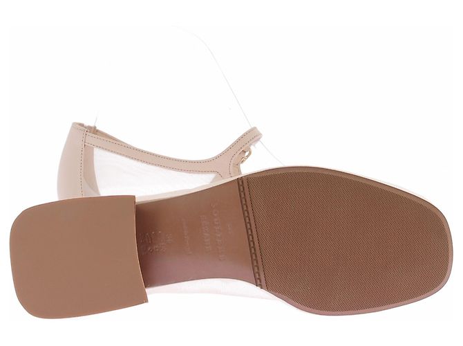 SéZane Bailarinas "Mary Jane" en malla beige - vista 7