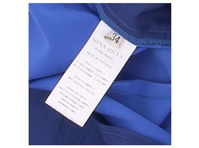 Nina Ricci Pantalones azules de la colección de invierno 2019 - vista 6