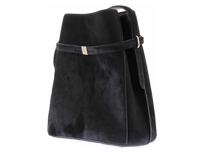 Totême Borsa a secchiello nera in pelle Nero - vista 5
