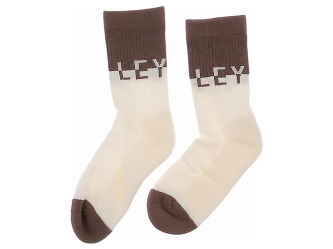 Autre Marque Calcetines crudos y marrones de algodón Beige - vista 3