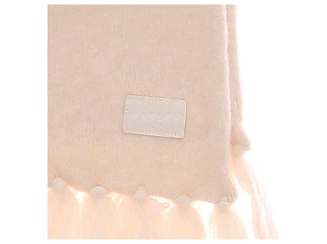 Autre Marque Sciarpa marrone e bianca in lana Beige - vista 3