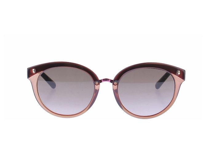 Dior Occhiali da sole in plastica cammello e metallo rosa - vista 2