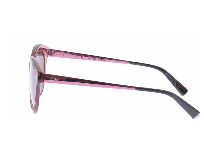 Dior Occhiali da sole in plastica cammello e metallo rosa - vista 5