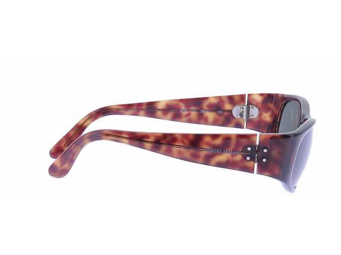 Gafas de sol Giorgio Armani marrones con estampado de escamas Castaño - vista 3