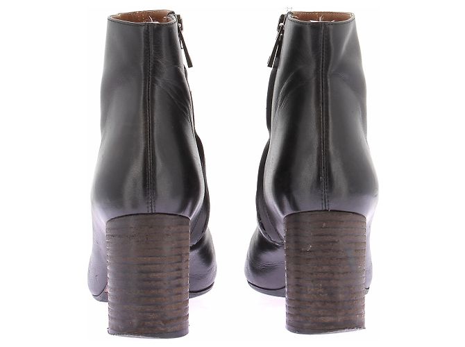 Chloé Schwarze Leder-Boots - Ansicht 5