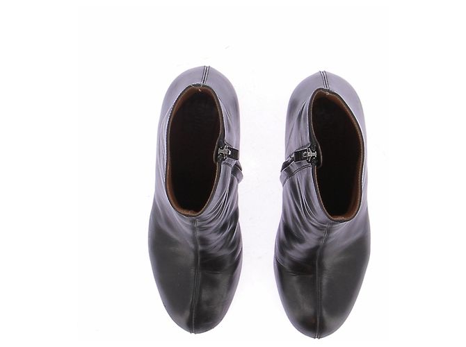 Chloé Schwarze Leder-Boots - Ansicht 6