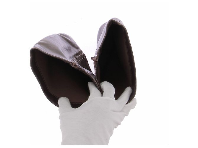Autre Marque Botas altas marrones de cuero Castaño - vista 6