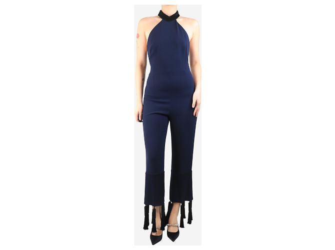 Autre Marque Mono azul marino de cuello alto - talla UK 10 - vista 3