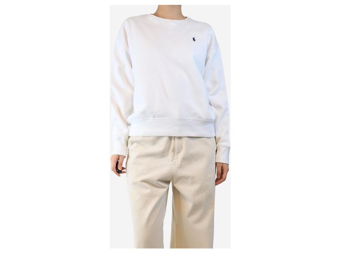 Polo Ralph Lauren Felpa bianca con collo rotondo - taglia L - vista 3