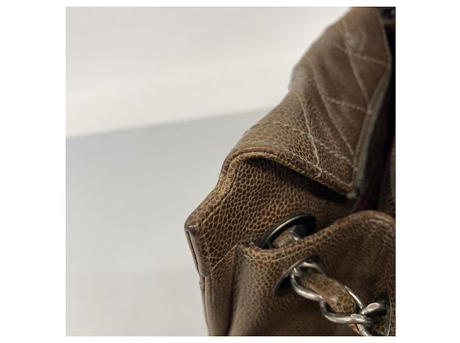 Timeless Bolso Tote Chanel Matelassé con cadena Marrón oscuro - vista 12