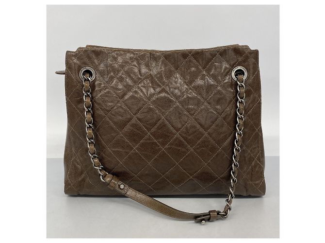 Timeless Bolso Tote Chanel Matelassé con cadena Marrón oscuro - vista 13