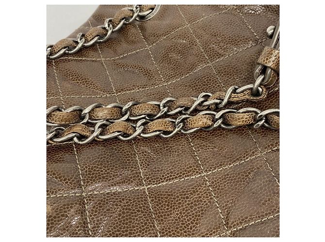 Timeless Bolso Tote Chanel Matelassé con cadena Marrón oscuro - vista 9