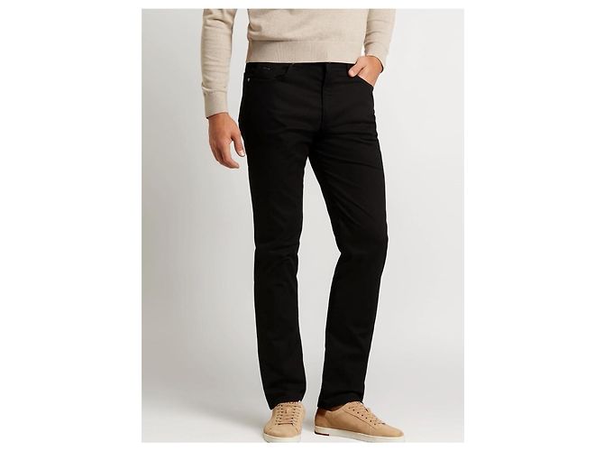 Pantaloni Bugatti uomo in cotone nero - vista 2