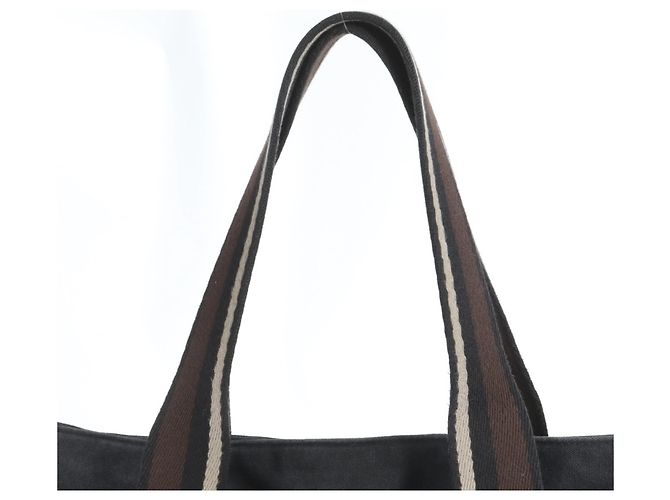 Sac à main en cuir Hermès Troca Horizontal MM Marron Noir - vue 2