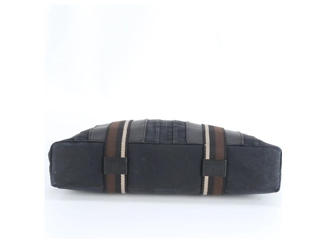 Sac à main en cuir Hermès Troca Horizontal MM Marron Noir - vue 5