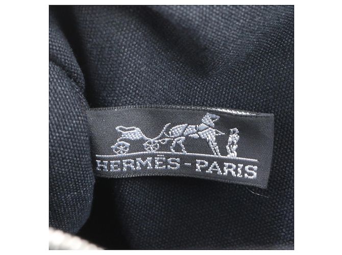 Sac à main en cuir Hermès Troca Horizontal MM Marron Noir - vue 8