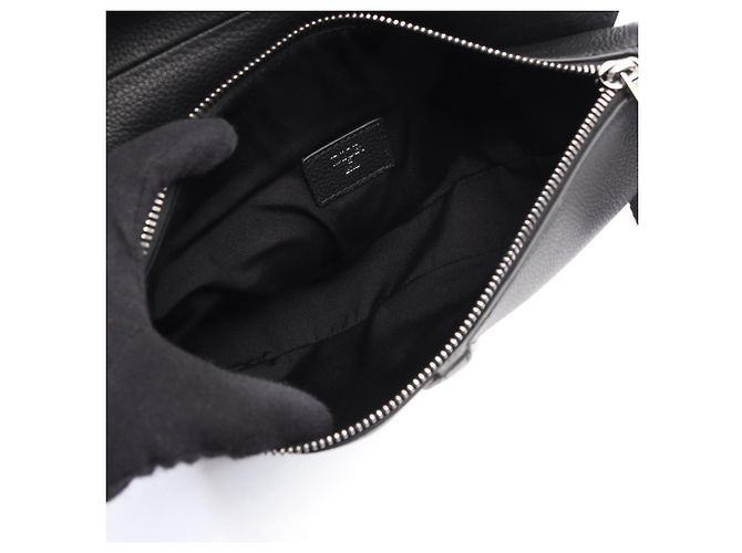 Borsa Saddle da Uomo Christian Dior Nero - vista 3