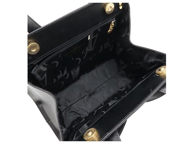 Borsa a mano/spalla Vara Salvatore Ferragamo Nero - vista 8