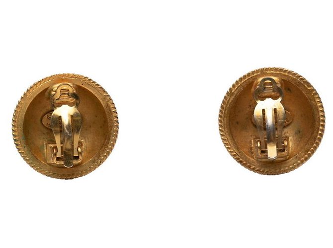 Vintage Chanel Coco Mark Ohrringe Golden - Ansicht 2