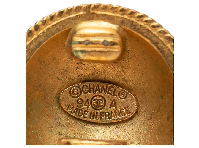 Vintage Chanel Coco Mark Ohrringe Golden - Ansicht 6