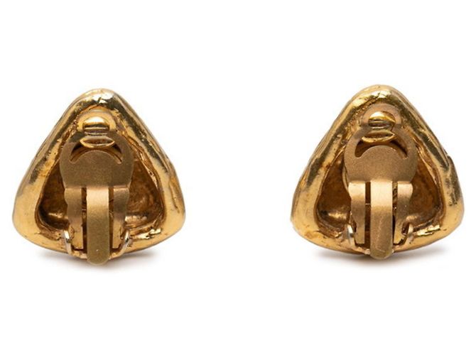 Orecchini a Clip Triangolo Coco Mark di Chanel D'oro - vista 2