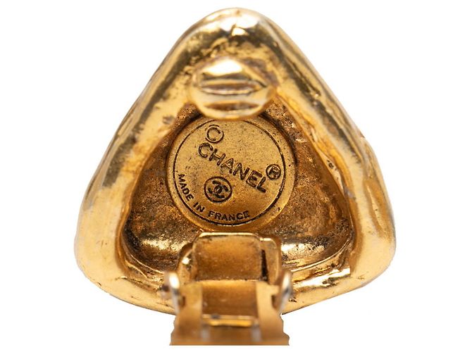 Orecchini a Clip Triangolo Coco Mark di Chanel D'oro - vista 3