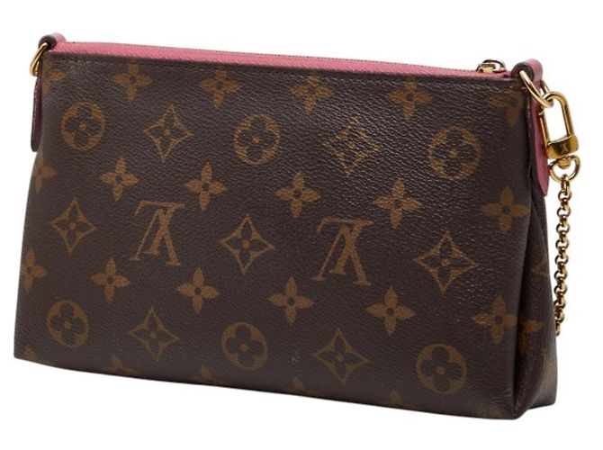 Borsa a mano Pallas Scratch Monogram Louis Vuitton Marrone Rosa - vista 2
