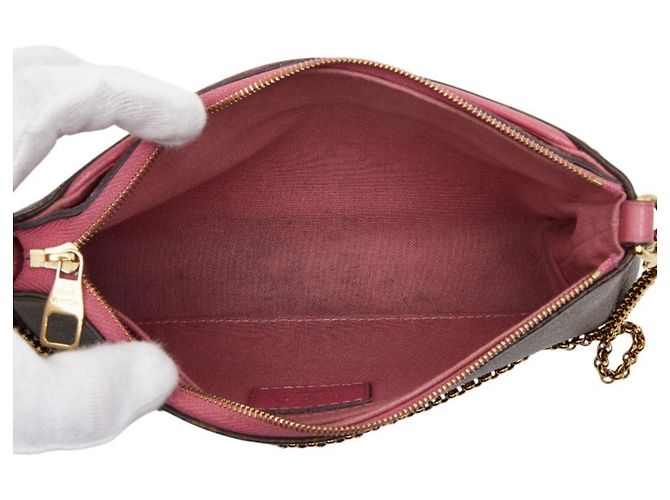Borsa a mano Pallas Scratch Monogram Louis Vuitton Marrone Rosa - vista 7