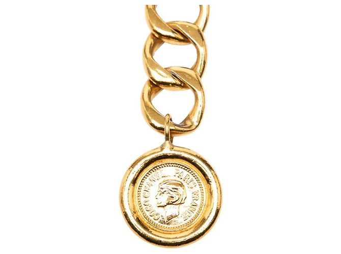 Cinturón de mujer dorado de la línea Cambon de Chanel - vista 2
