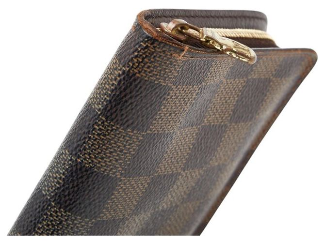 Louis Vuitton Damier Zip-around Langbörse Braun - Ansicht 5