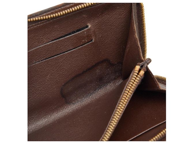 Louis Vuitton Damier Zip-around Langbörse Braun - Ansicht 6