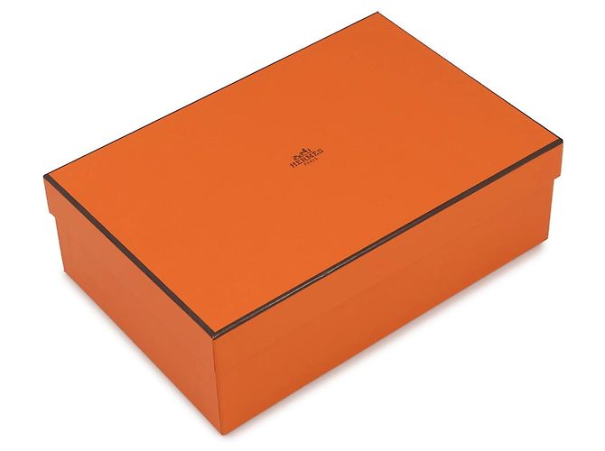 Hermès Bolide Pouch MM aus orangefarbenem Canvas - Ansicht 9