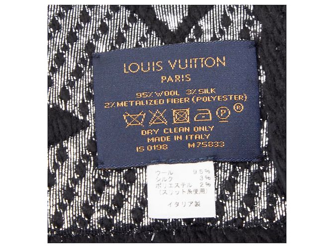 Stola Logomania Shine di Louis Vuitton Nero - vista 3