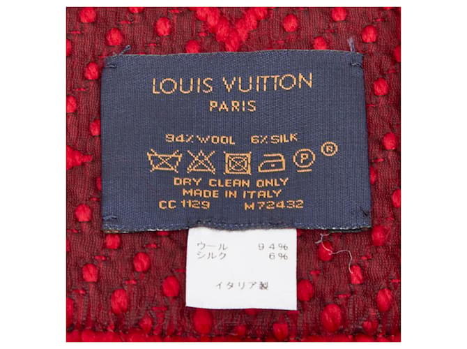 Sciarpa Logomania Monogram Louis Vuitton Rosso - vista 3
