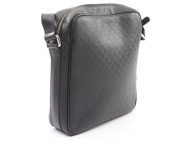 Gucci Diamante Leather Shoulder Bag Black - view 2