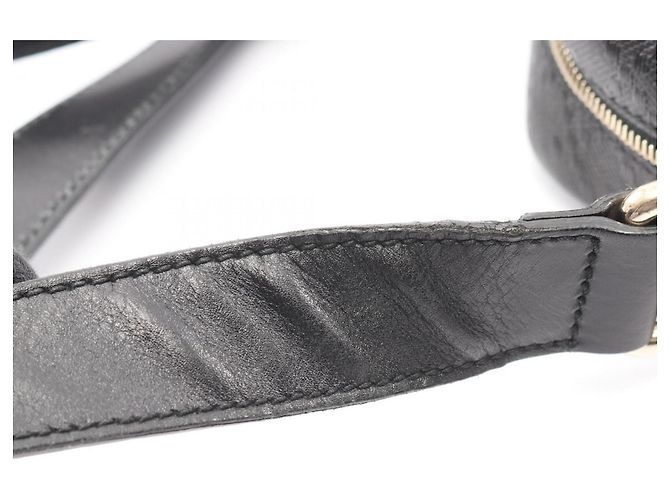 Gucci Diamante Leather Shoulder Bag Black - view 8