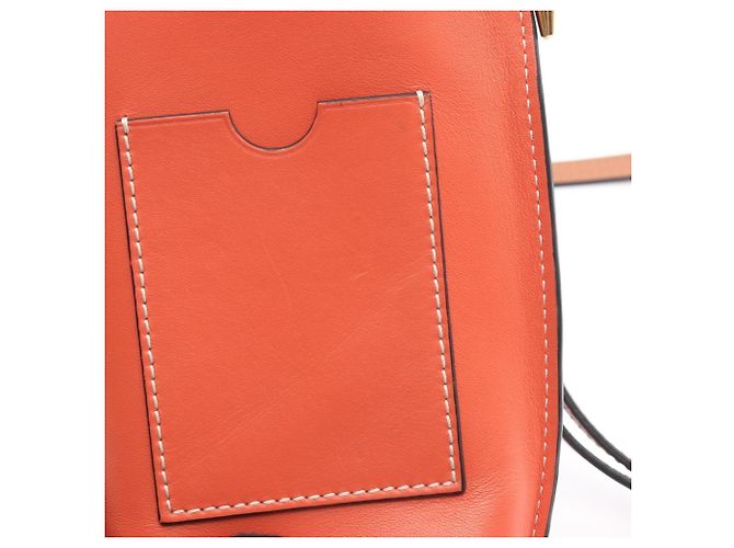Borsa a Spalla Loewe Gate Pocket Rosa Rosso - vista 7